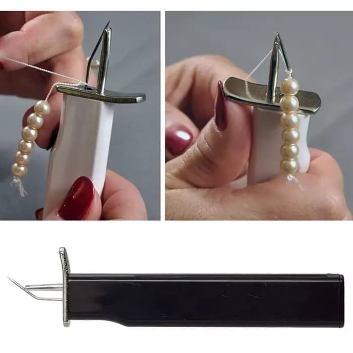 Nœuds de sécurité décoratifs pour la fabrication de bijoux DIY, outil de perlage de perles, outil d'aide pour la création de bijoux et bracelets, fil de soie