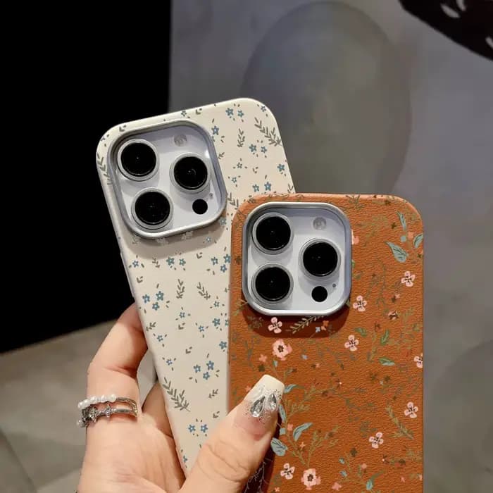 Coque de téléphone à motif de petite fleur Lichee
