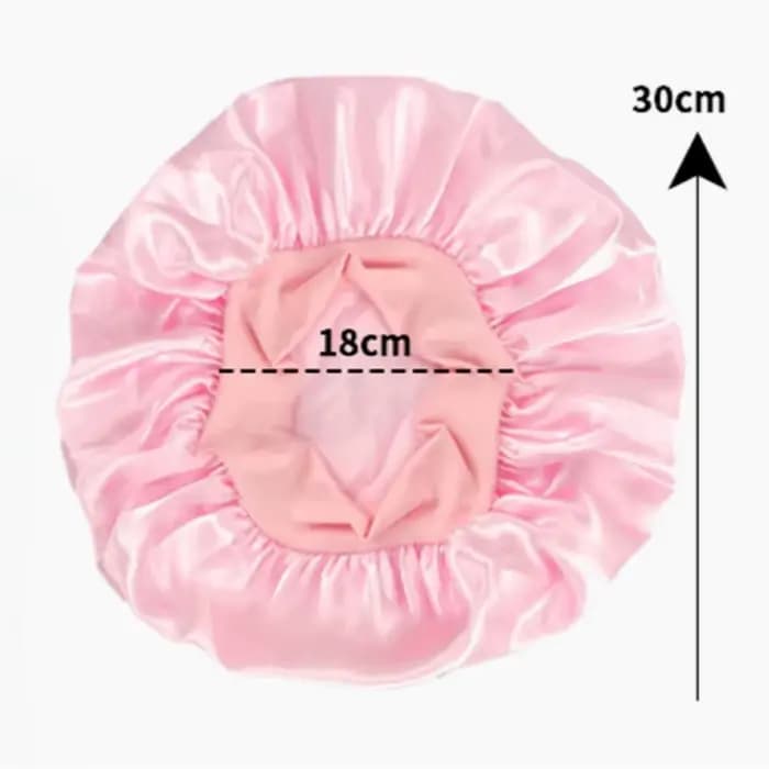 Bonnet de couchage en Satin pour cheveux, couvre-tête, bonnets de douche pour bain et Sauna, produits de salle de bain