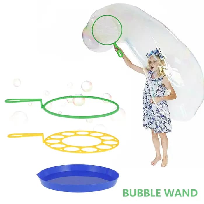 Ensemble de grandes baguettes à bulles, jouets, grande machine de fabrication de bulles avec plateau pour enfants et adultes, cadeaux de fête d'été en plein air, jeux d'anniversaire
