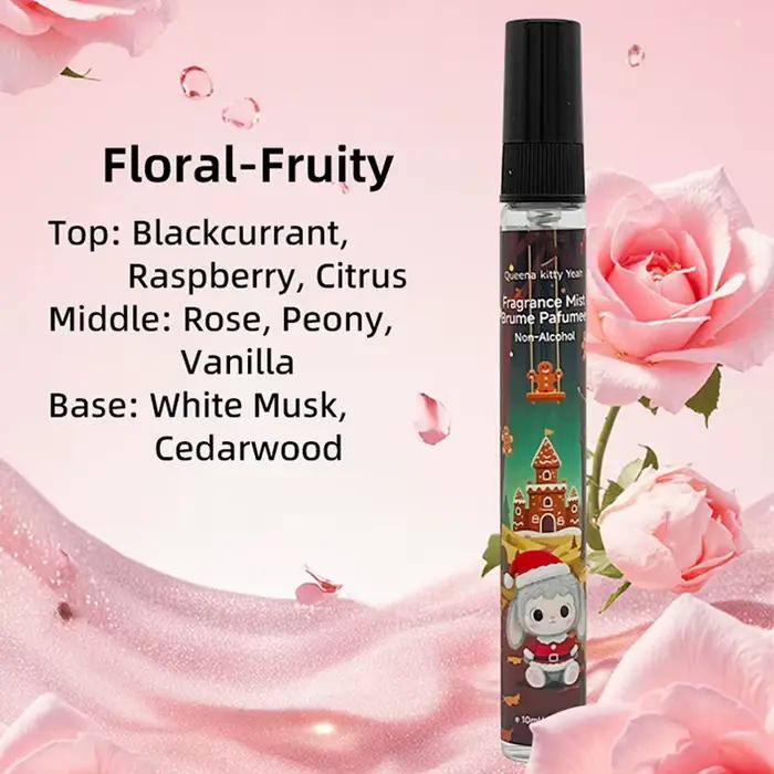 Coffret cadeau de parfum de noël sans alcool, vanille florale fruitée, parfum durable, frais, nouveau Type, envoyer un cadeau pour amis, Spray de parfum