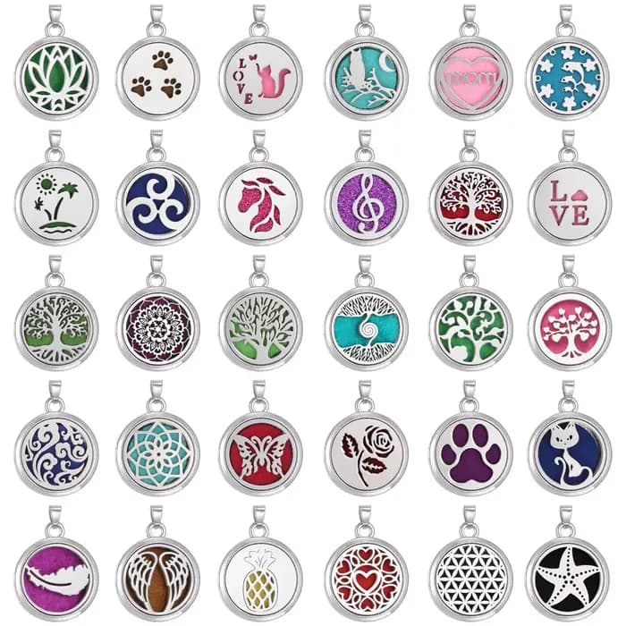 Bricolage aromathérapie collier diffuseur pendentif médaillon huile essentielle