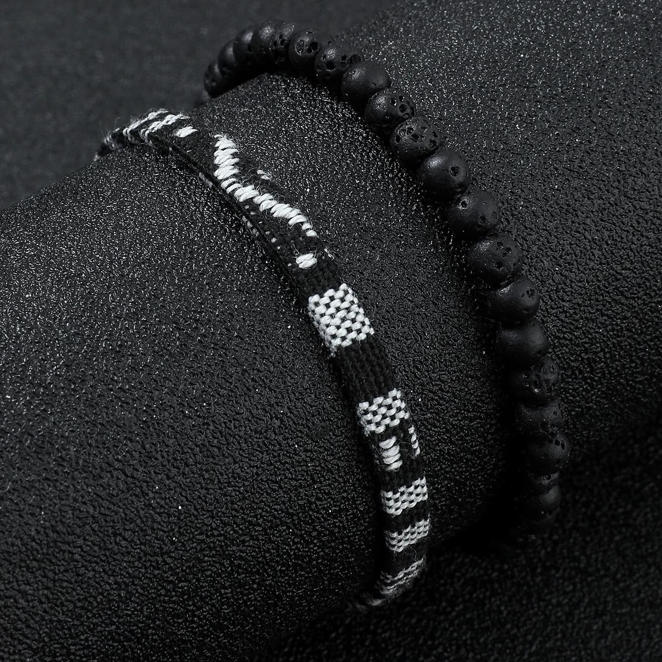 Ensemble de 2 bracelets de plage d'été tissés à la main pour surfeur bohème, cadeau de vacances régl
