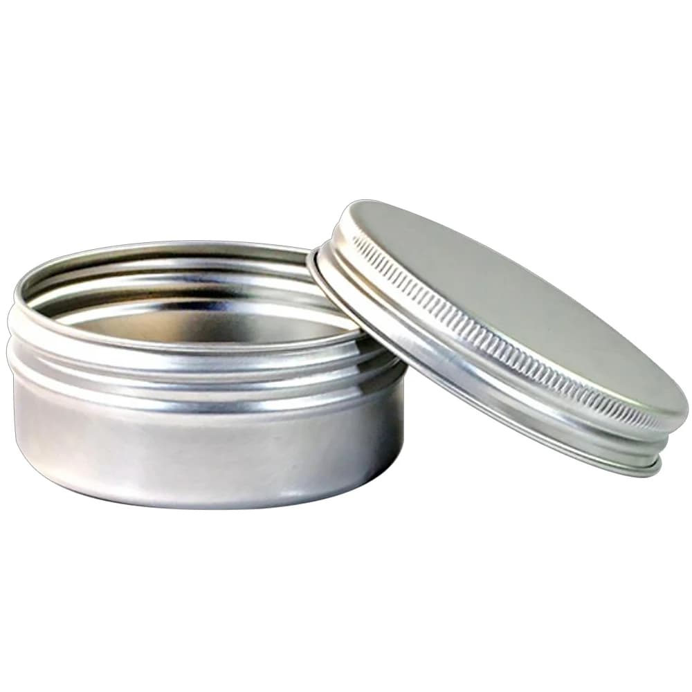 Bocaux en Aluminium Argenté de 50/100ml, Boîte de Rangement Africaine en Métal, Bouteille à Vis pour