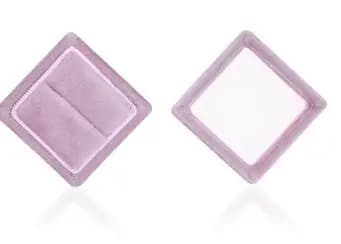 Boîte d'emballage de bijoux de haute qualité, boîte quadrilatère en velours, 10 pièces pour bagues, 