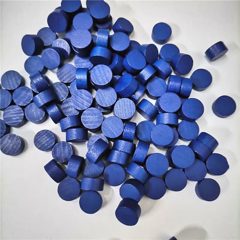80 pièces 10*5MM rond circulaire pion pièces de jeu en bois pion coloré/échecs pour jeu de société/j