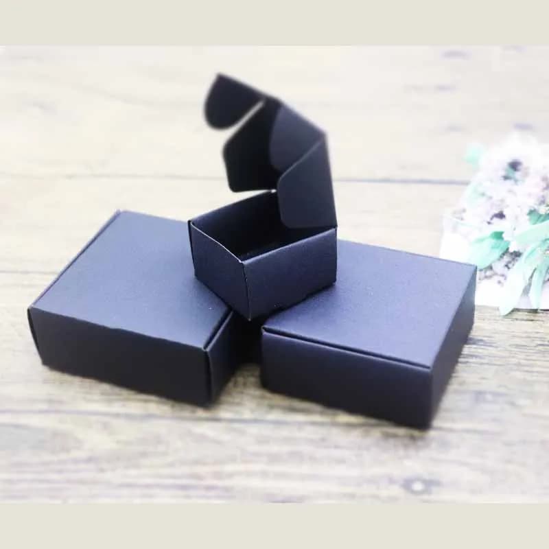 ZerongE bijoux10pc bricolage vous de remerciement cadeaux package Vintage kraft fleur cadeaux boîte 