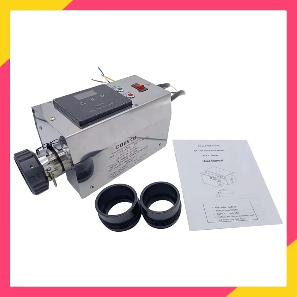 Chauffe-eau électrique pour piscine et spa, baignoire chauffante, thermostat, accessoires de piscine
