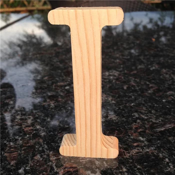 Lettres en bois de 10cm de haut, Alphabet A à Z, cadeau d'anniversaire, fête de mariage, décorations