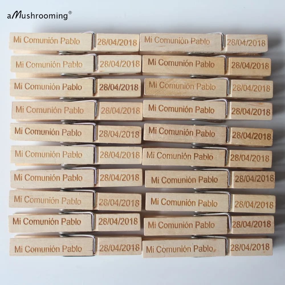 Clips pour cartes de 1ère Communion, 100 pièces, pinces à linge de première Communion, porte-lettre 
