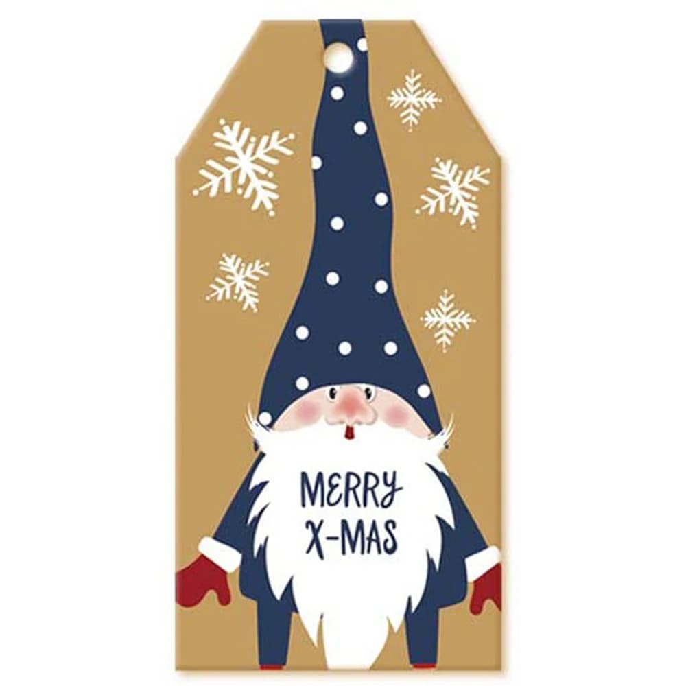 Étiquettes de Joyeux Noël Attro en Papier d'Emballage Cadeau, Cartes en Papier du Père Noël, Fournit