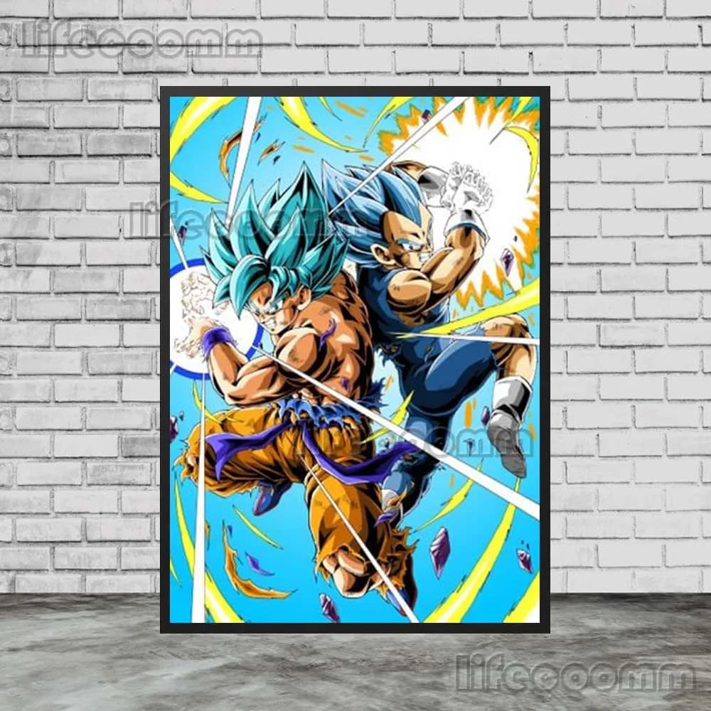 Toile d'art mural de dessin animé japonais, cadeau pour garçon, peinture, images murales pour salon,