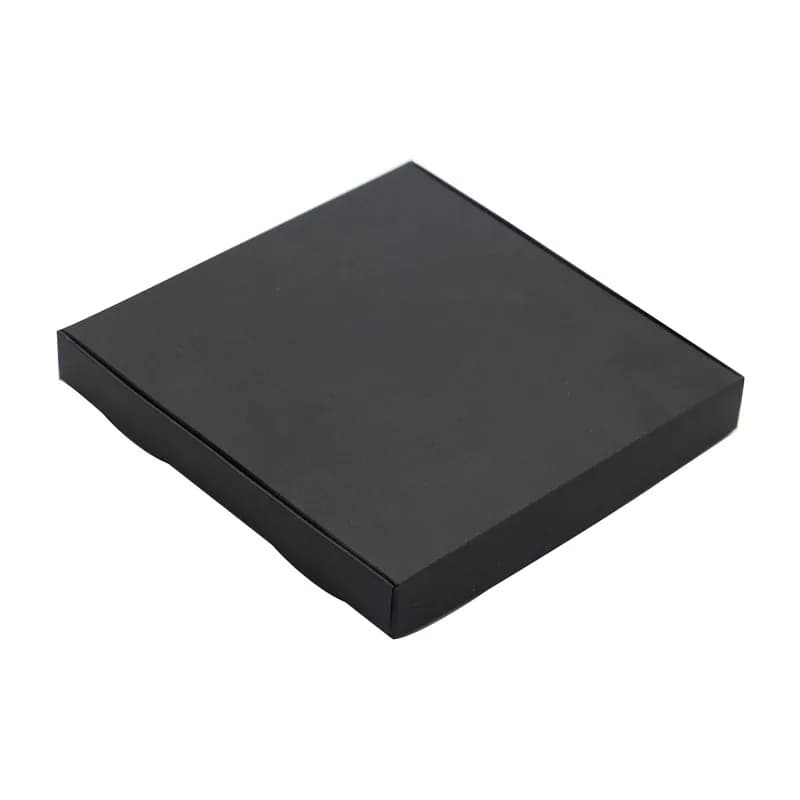 Boîte d'emballage cadeau blanche Kraft 15x15x2cm, avec Film PVC, boîtes d'emballage de décoration de