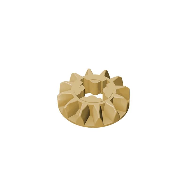 Engrenage biseauté à 12 dents avec trou d'essieu, pièce de haute technologie 6589, accessoire Compat