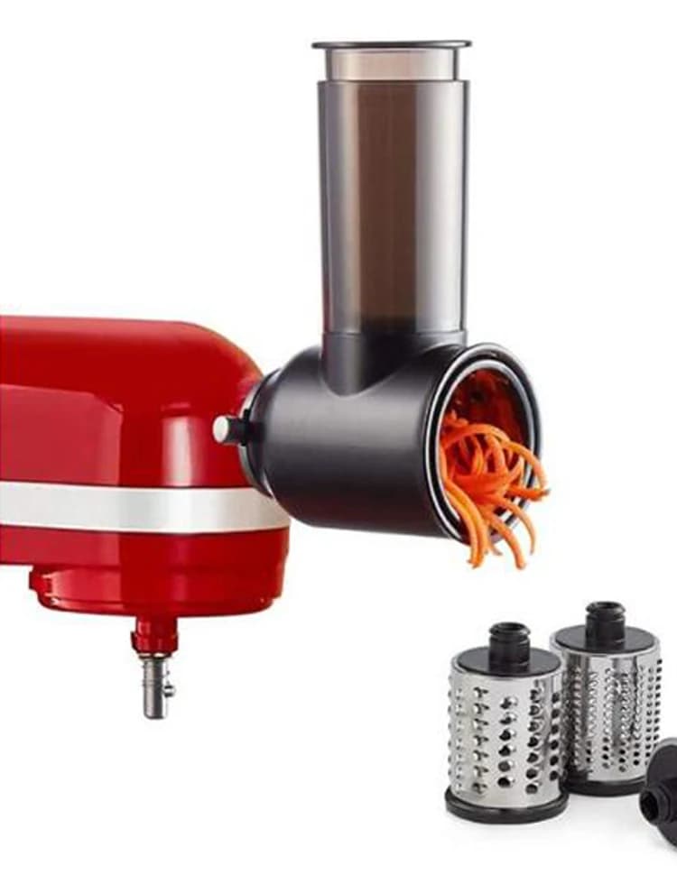 Accessoire trancheuse/broyeur pour mélangeurs sur socle KitchenAid, comme accessoire hachoir à légum