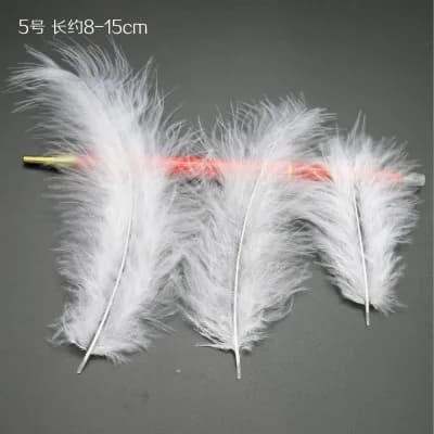 Plume blanche, canard d'oie, plumes de dinde, garniture en plumes, décoration de mariage, accessoire