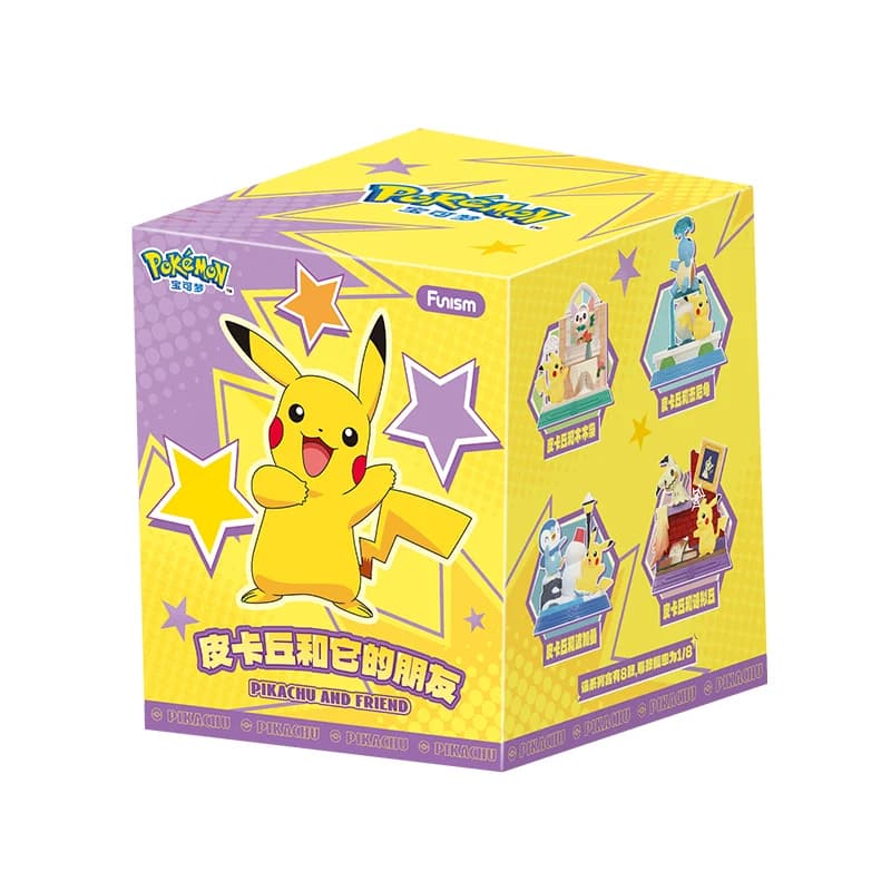 Figurine d'action Pokemon Anime Pikachu et ses amis, boîtes aveugles, fonisme, Collection originale,