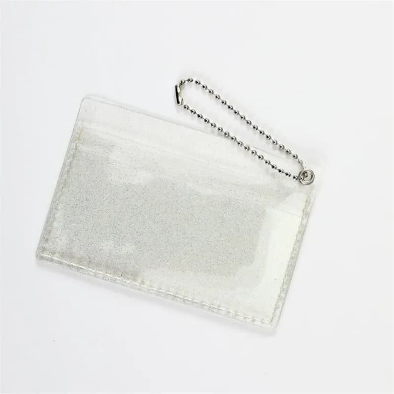 1Pc mode filles carte portefeuille PVC Transparent étanche petit porte-monnaie crédit affaires ID po
