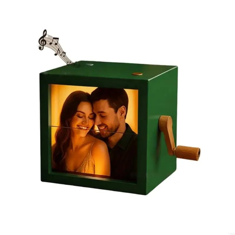 Animation cadre carnet photos, Machine Unique, boîte à photos mécanique à manivelle pour ordinateur 