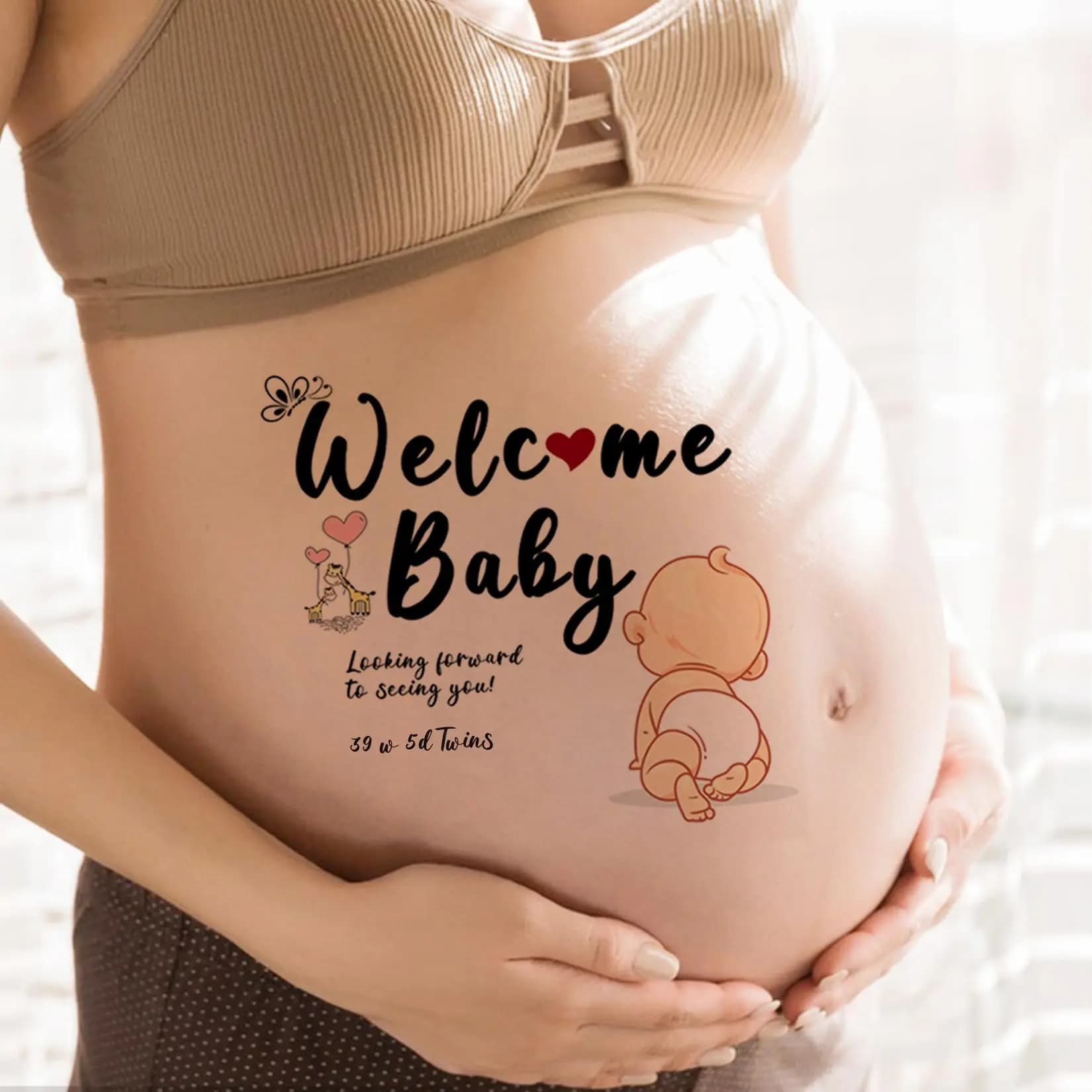 Autocollants de félicitations d'accouchement pour femmes enceintes, cadeaux pour femmes enceintes, P