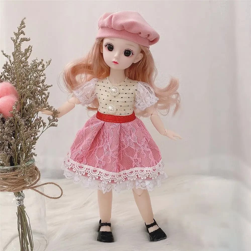 Poupée mignonne, jolis vêtements, décoration, 21 articulations détachables, accessoires, tenue de po