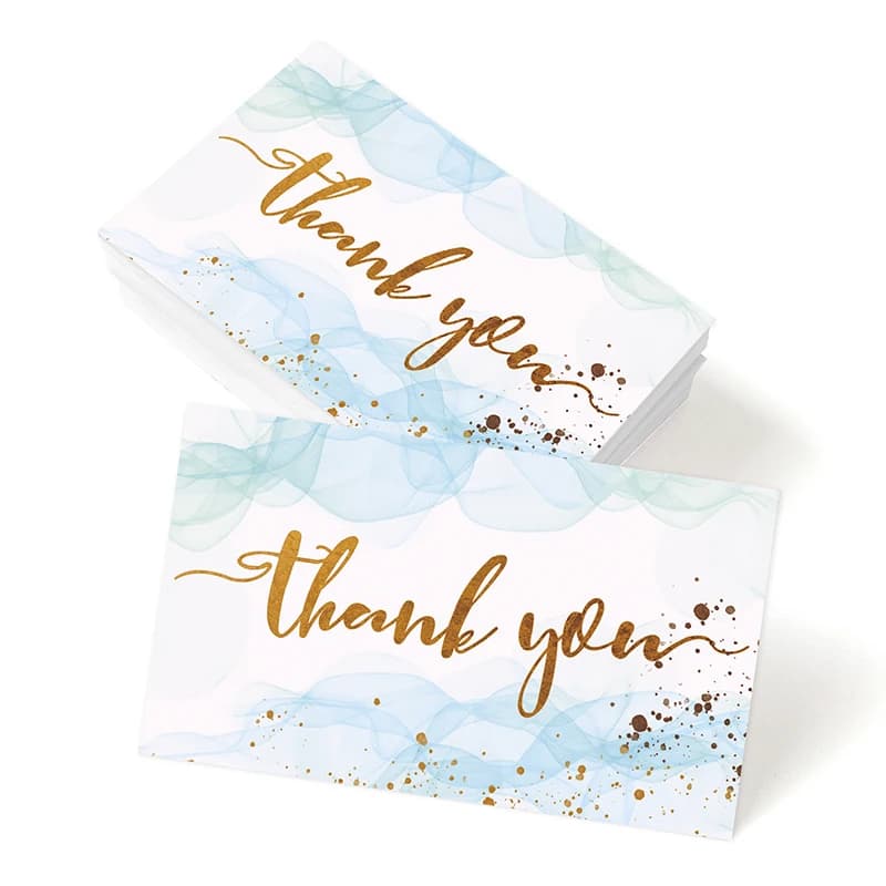 Cartes de 50 pièces, carte de remerciement pour votre commande, pour emballage cadeau, étiquette de 