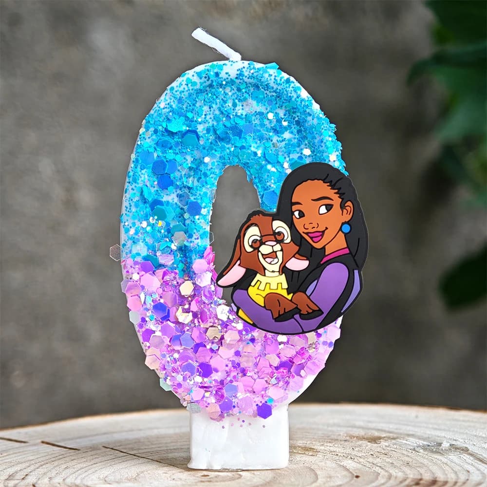 Wish Asha – bougie numéro 0-9, décoration de gâteau d'anniversaire, décoration de gâteau de fête d'a