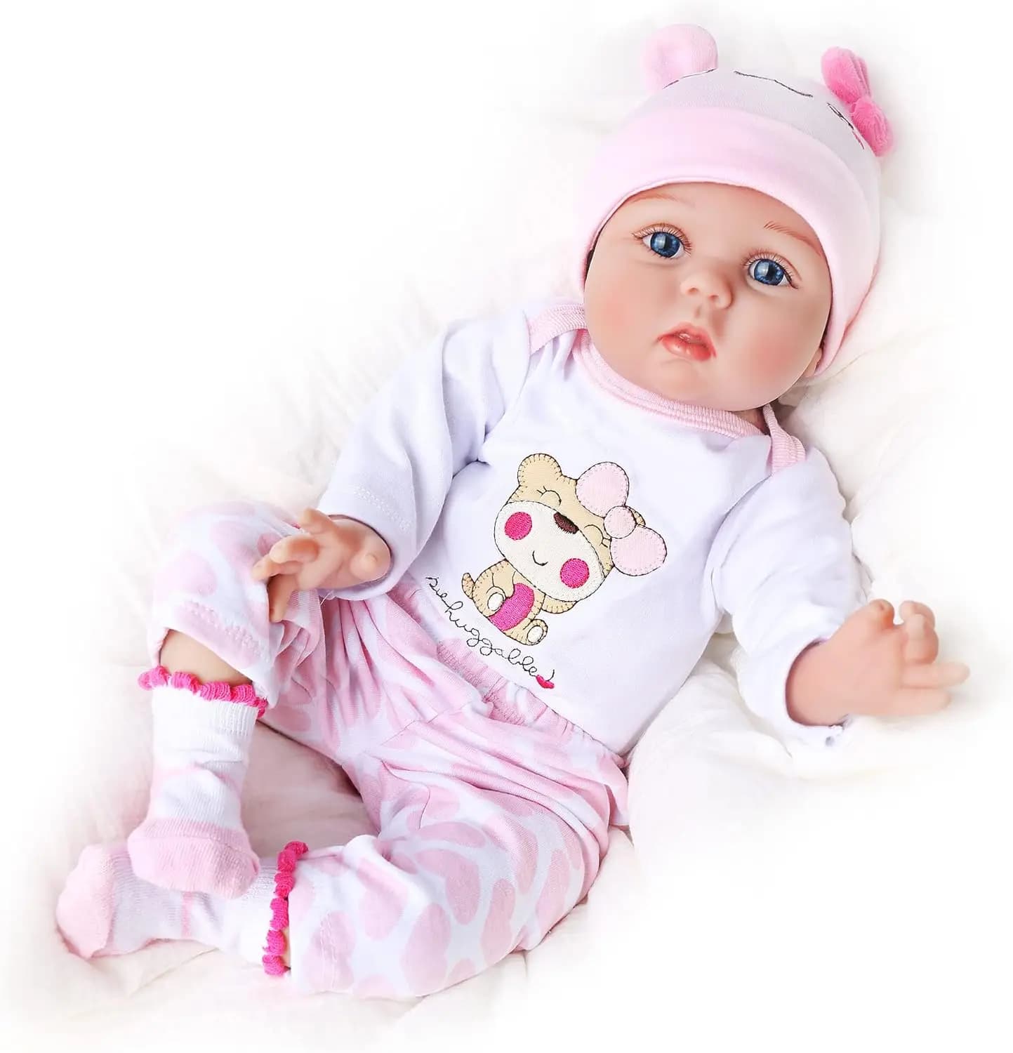 Reborn Baby Dolls Girl - Poupée nouveau-né réaliste à corps doux de 18 pouces qui semble réelle, mei