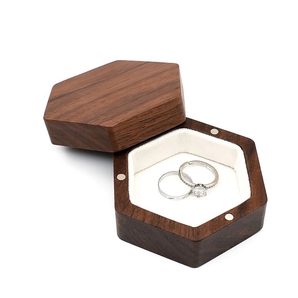 Boîte d'emballage pour pendentif femme, boîte de présentation mini rétro pour bague de fiançailles, 