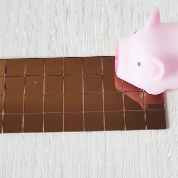 Nouveau 5x5mm 10x10mm grille 1 ~ 5 mètres auto-adhésif carré mosaïque carreaux argent miroir mosaïqu