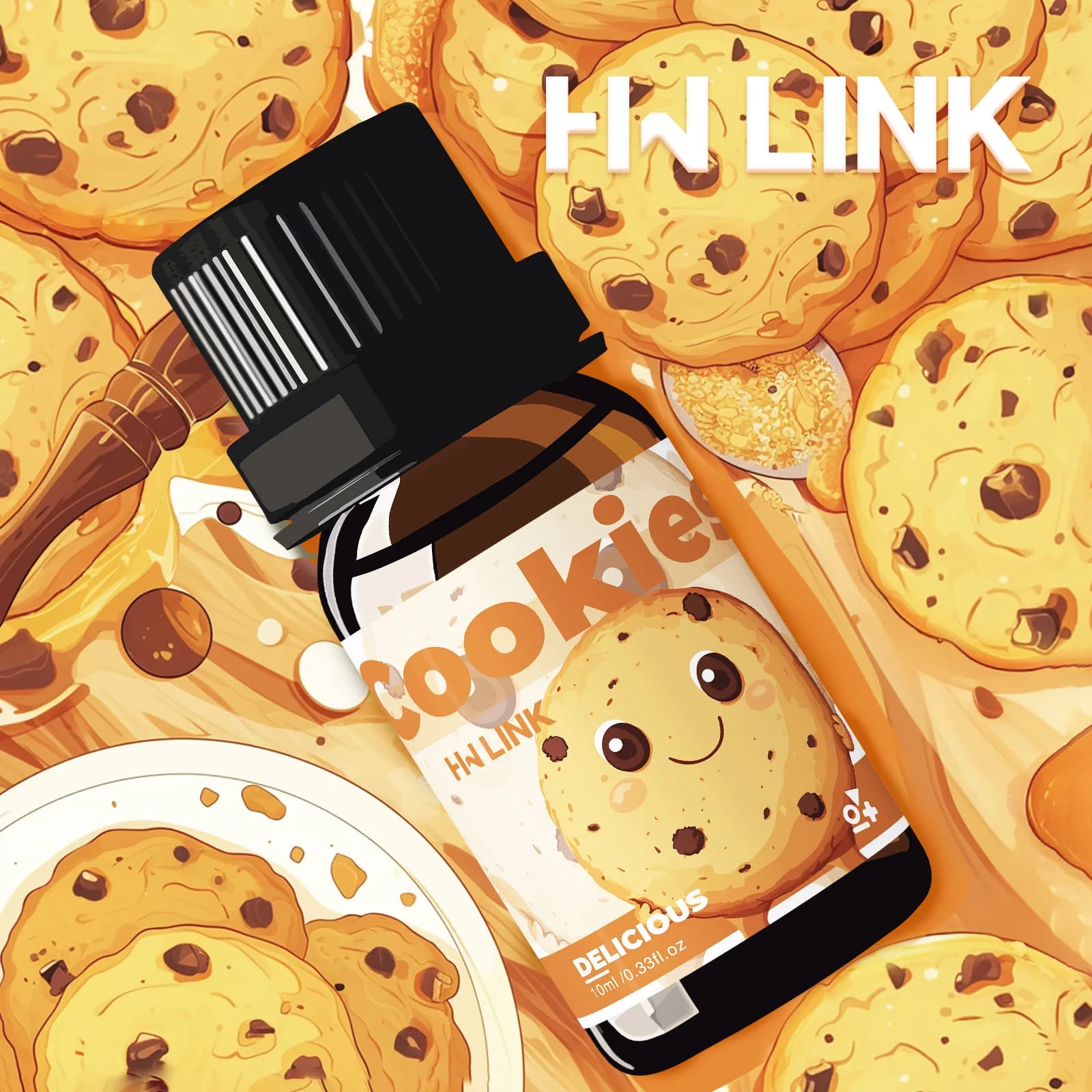Huiles essentielles Cookies 10 ml pour la fabrication de bougies, l'aromathérapie, les diffuseurs, l