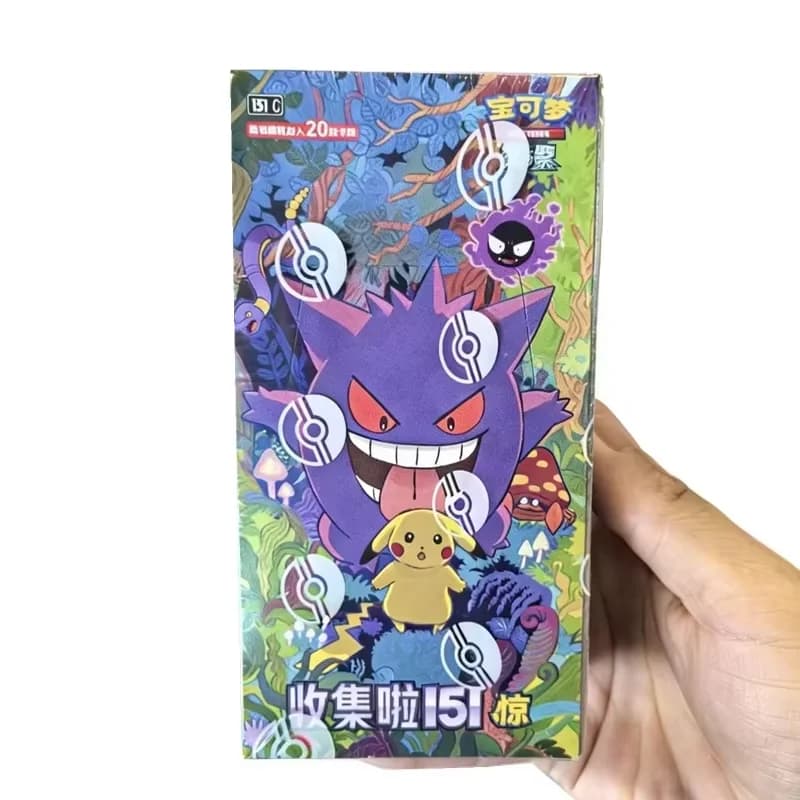 Pokemon 151 Vol.3 Ptcg Fat Box, cartes à collectionner d'anime, pack de jeu classique, ornement de c