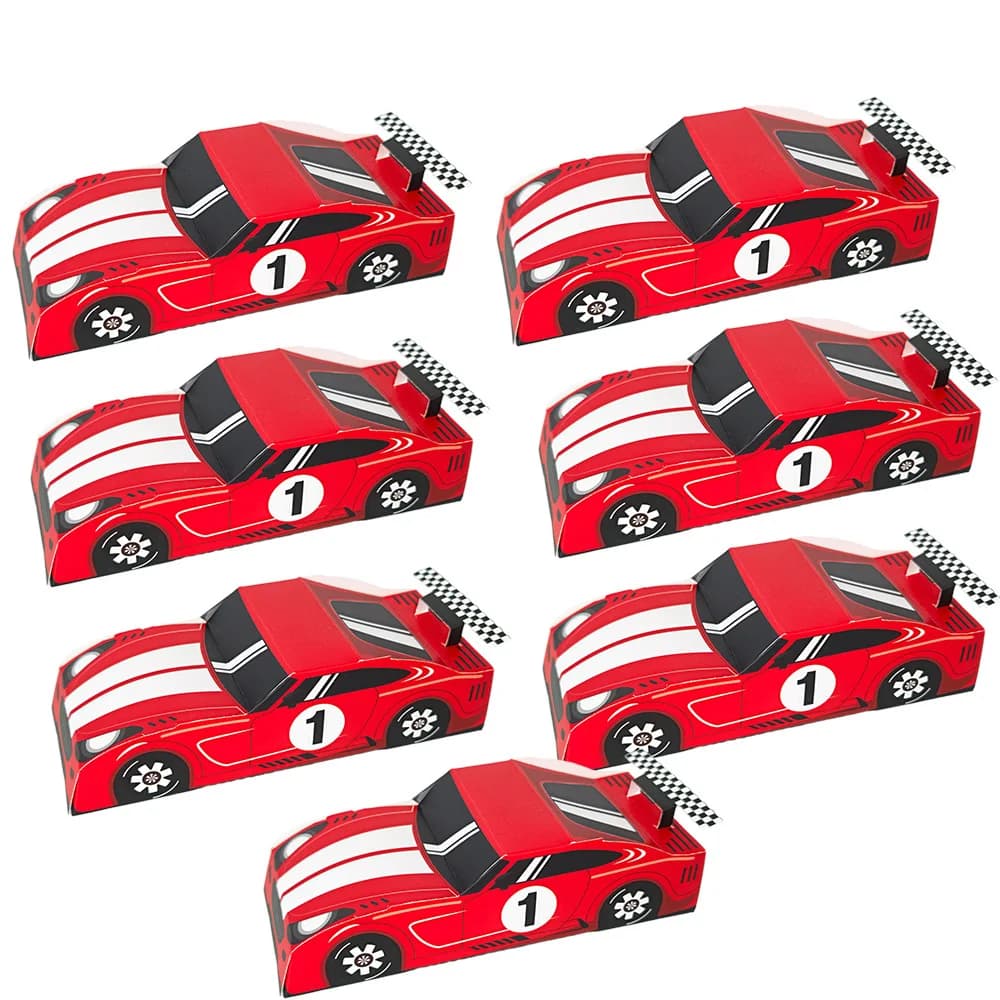 Boîtes cadeaux sur le thème des voitures de course, 10/20/30 pièces, pour garçons, enfants, fêtes d'