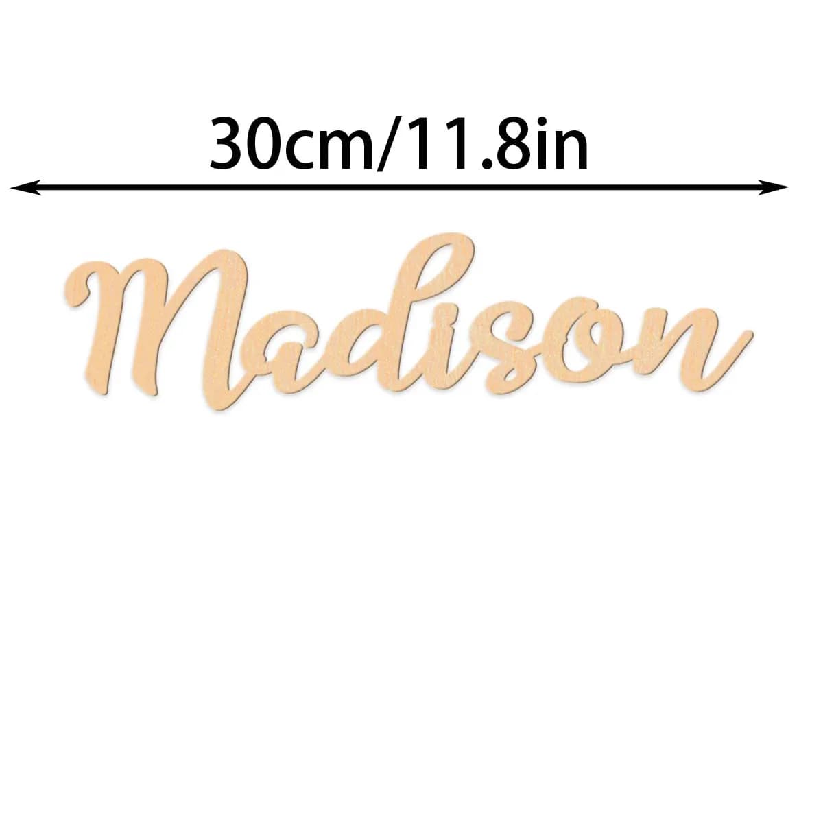 1 pièce Plaque en bois personnalisée avec nom, Décoration murale, Ornements de mariage, Cadeaux de p