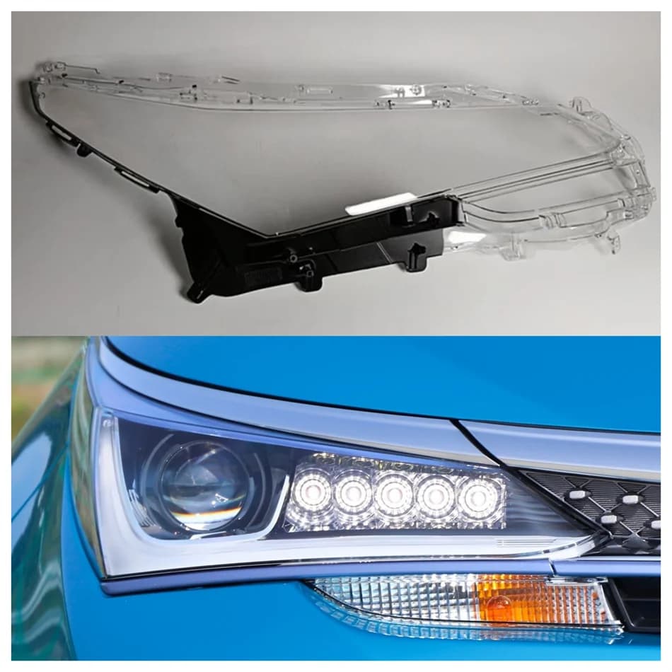 Pour Toyota Corolla hybride 2016 2017 accessoire voitures lumières couverture phare voiture avant ph