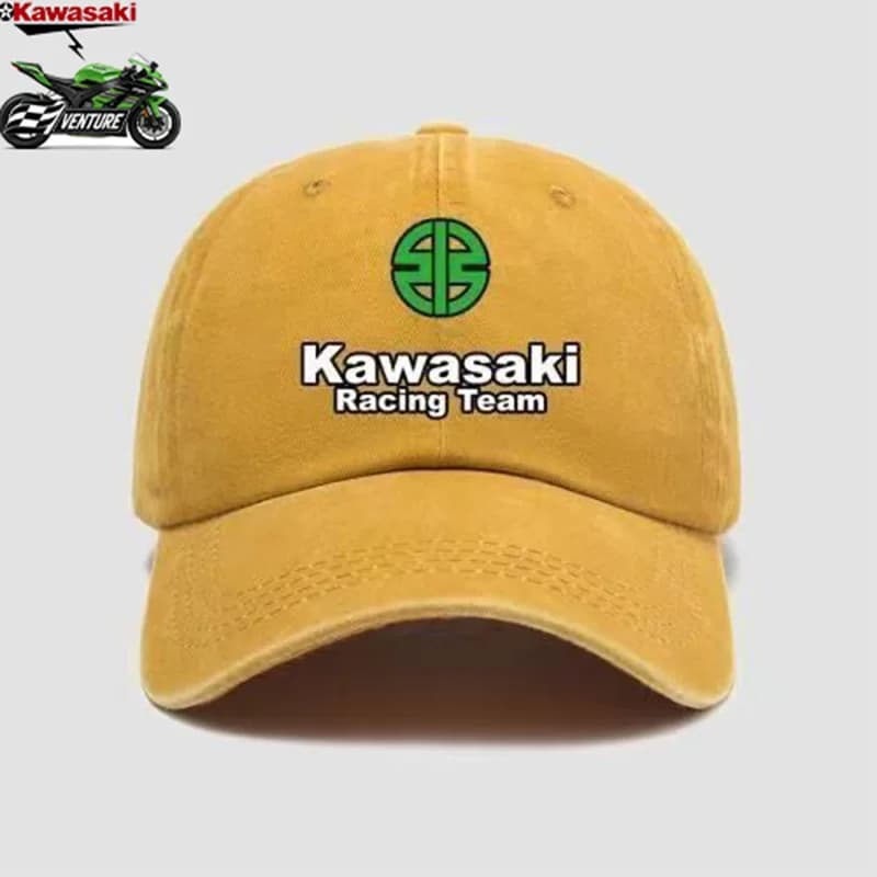 Casquettes périphériques pour motos Kawasaki, casquettes de baseball pour hommes et femmes, conçues 