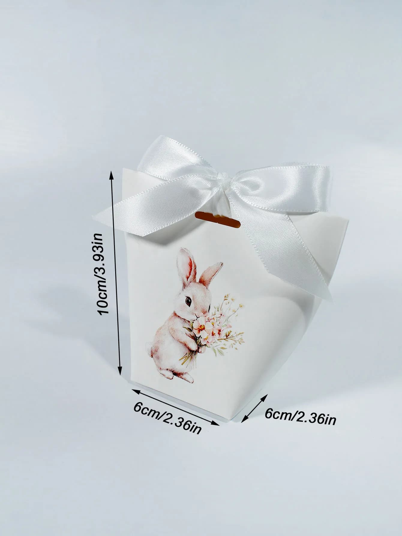Boîte à bonbons lapin mignon de pâques, boîte-cadeau d'anniversaire de fête de Festival en quatre co