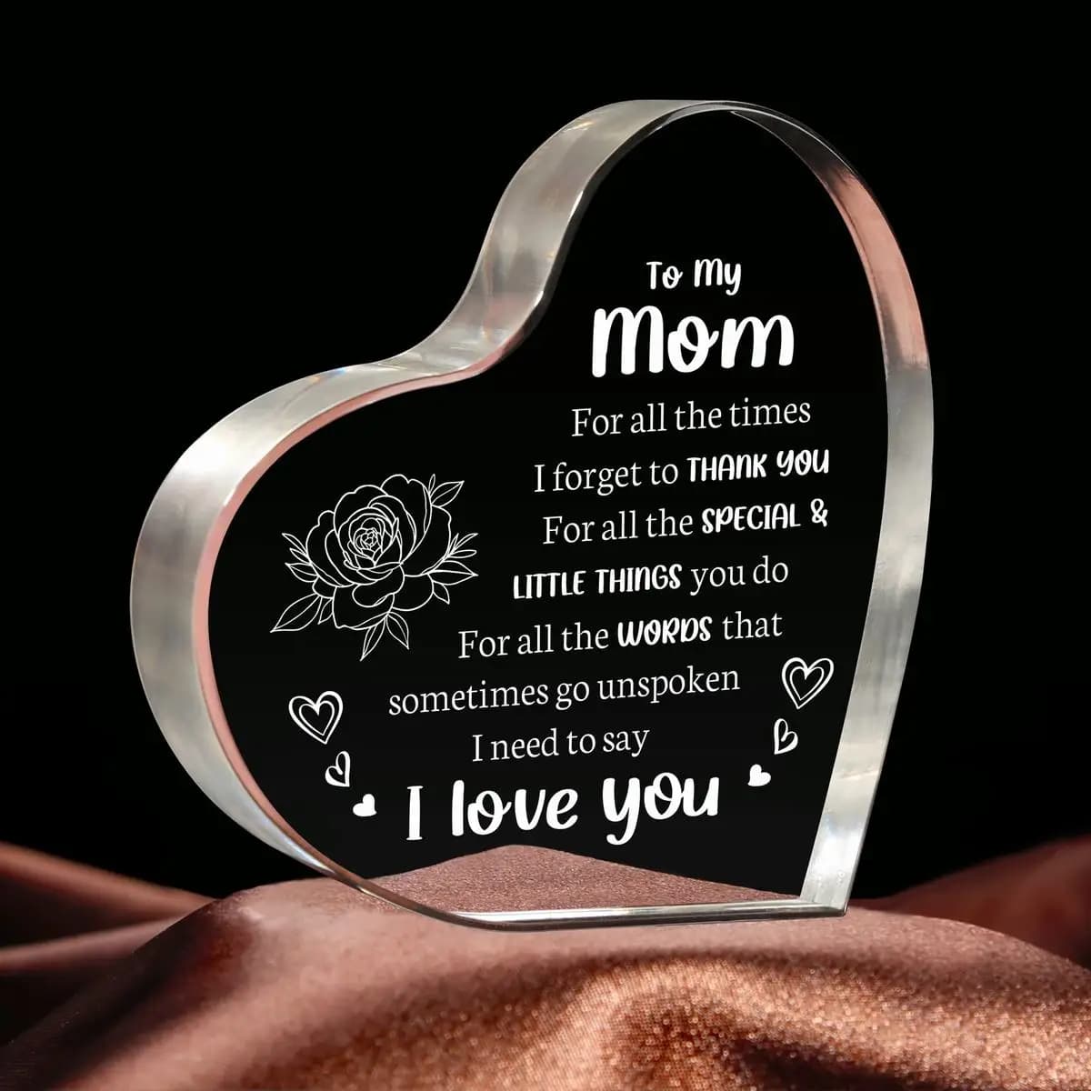 Fils fille pour mamanCadeaux, cadeaux d’anniversaire pour maman Cadeaux de fête des mères - Acryliqu