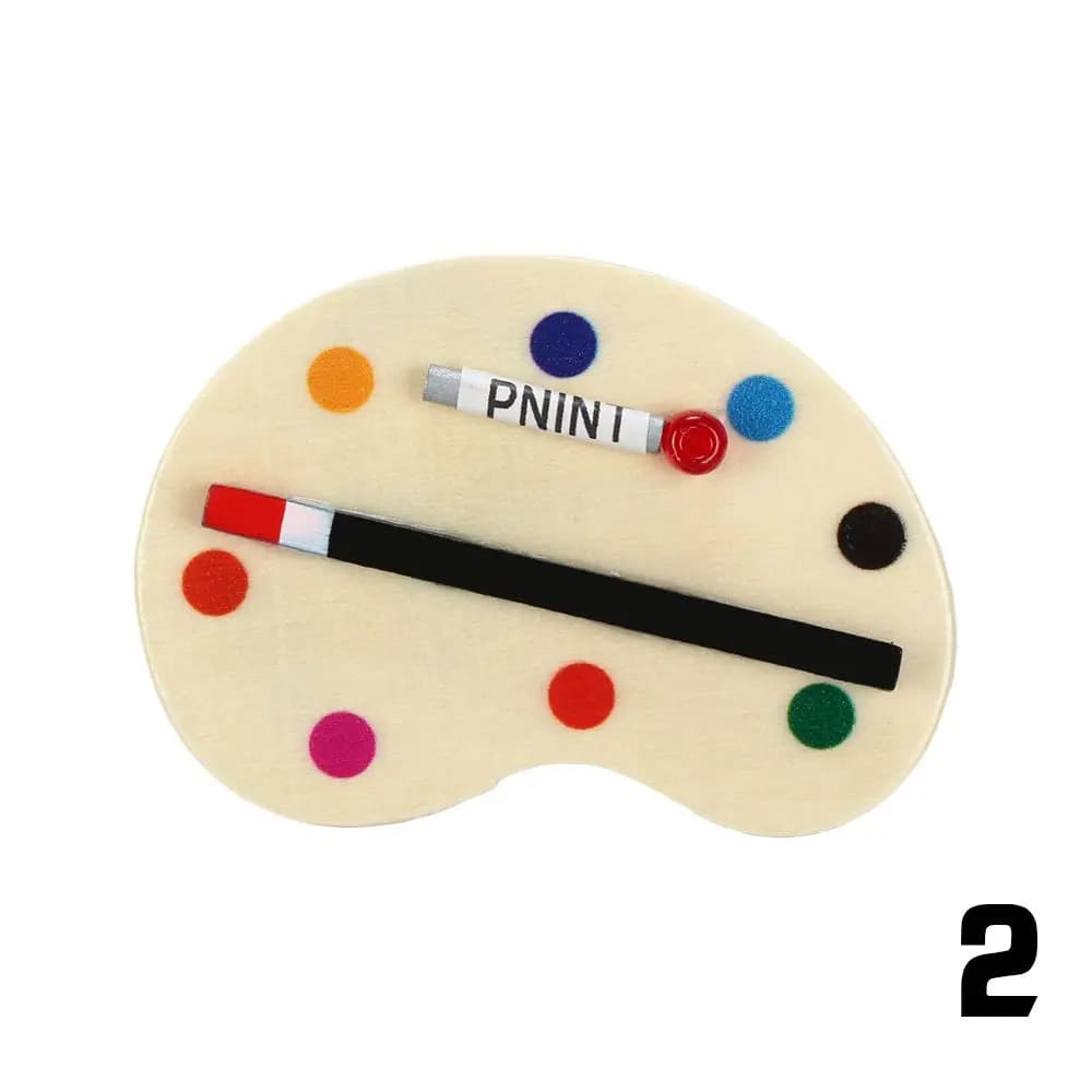 Ensemble de modèles de décoration pour maison de poupée, bricolage, stylo de peinture d'artiste, che