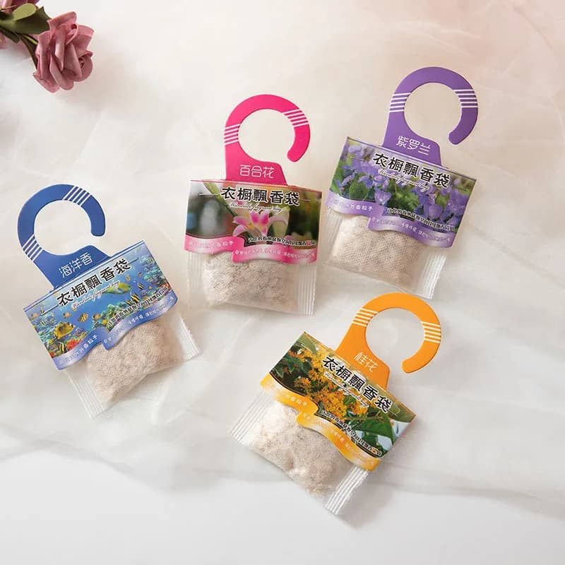 Sachets en papier désodorisant parfumé, désodorisants naturels, suspendus, sac d'aromathérapie, sacs