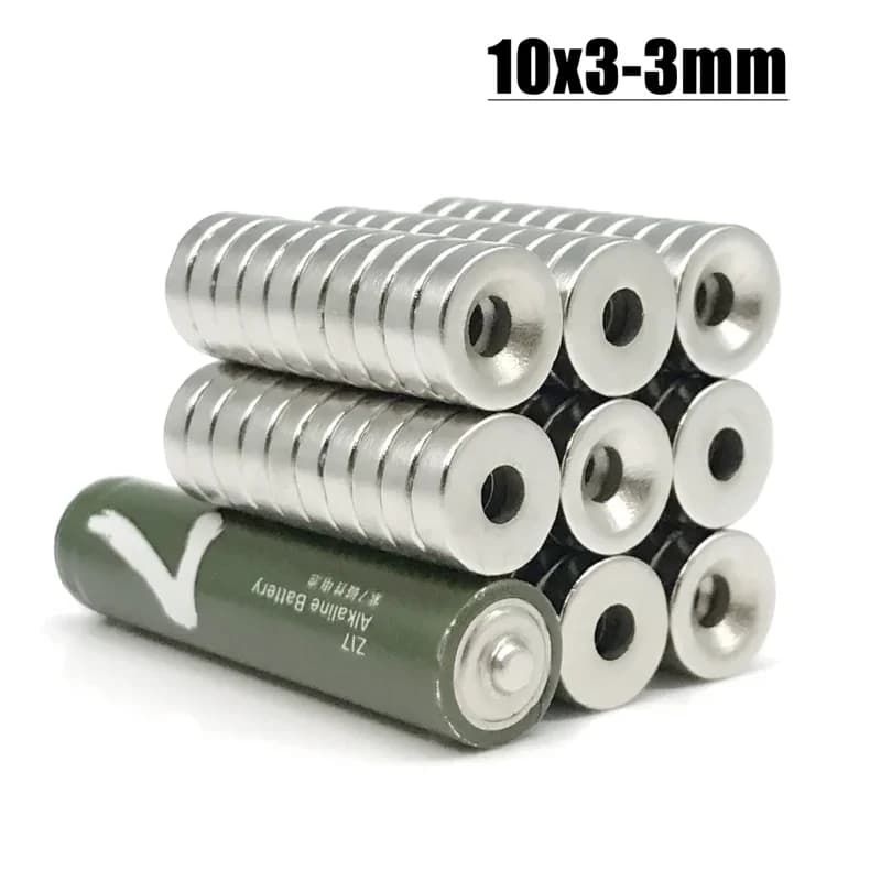 Aimant d'outil de réfrigérateur 5/10/20/50/100/500 pièces 10x3-3mm accessoire 10mm X 3mm -3mm artisa