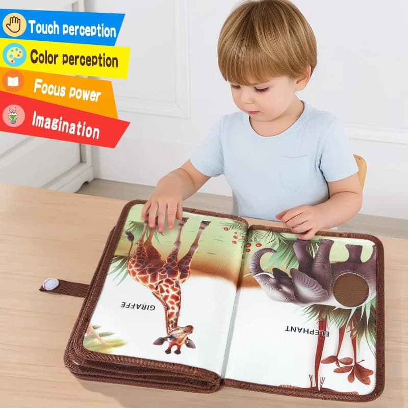 Formation cognitive et tactile pour les livres tactiles pour enfants dans l'éducation précoce