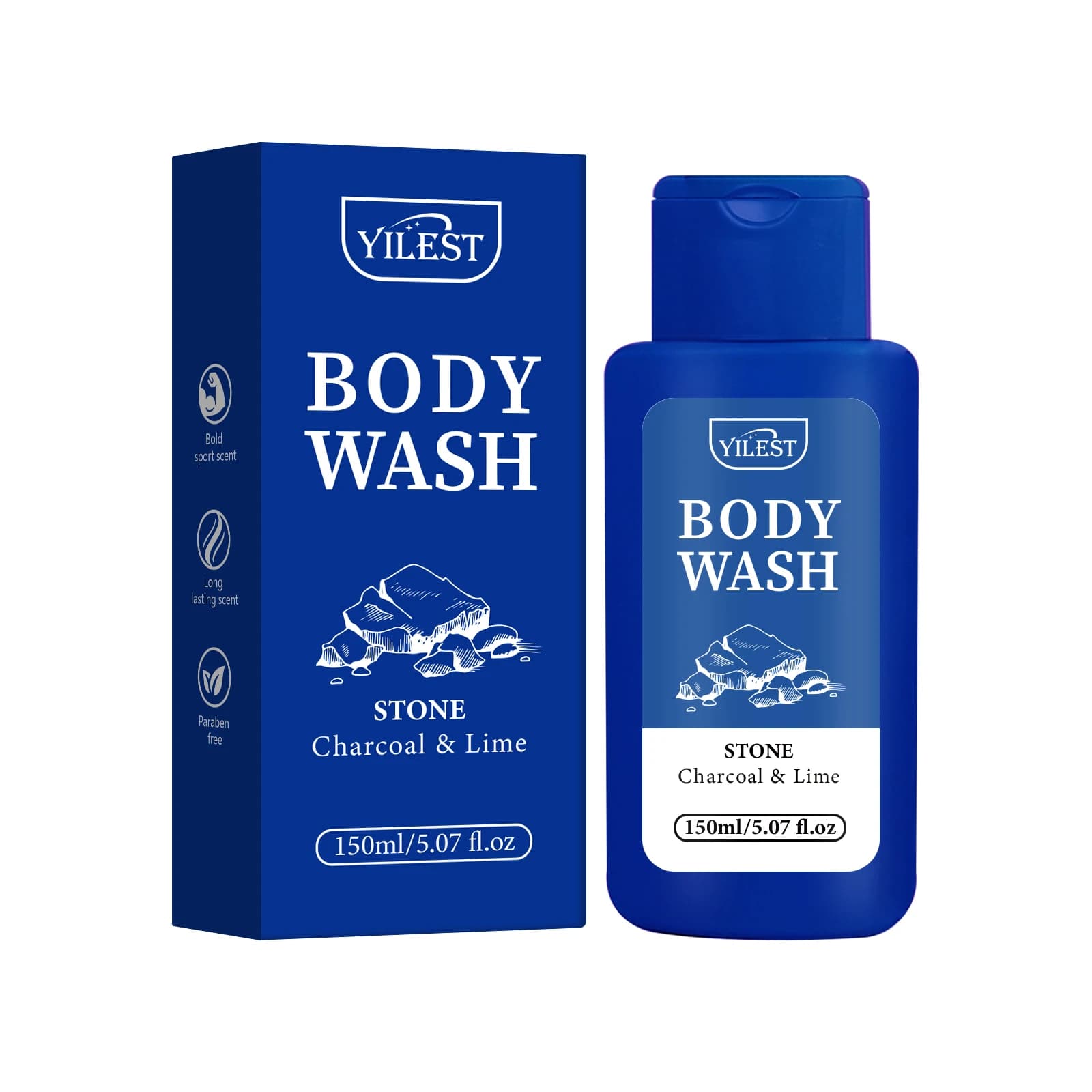 Gel douche parfumé longue durée pour homme 200 ml - Améliore l'éclat, hydrate en profondeur et rafra