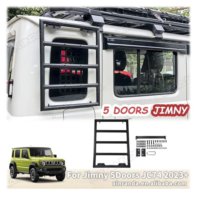 Jimny 5 portes accessoires échelle latérale de voiture en alliage d'aluminium échelle latérale de vo