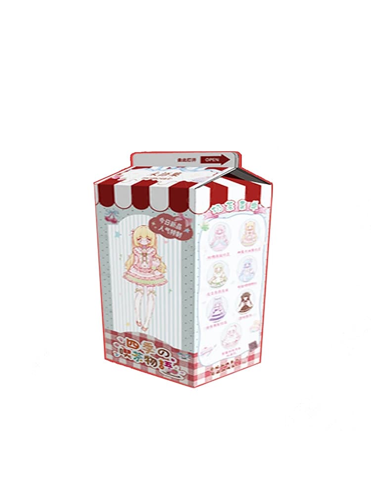 L'histoire de la boisson thé pendant les quatre saisons boîte aveugle Momotale BJD sac Surprise mign