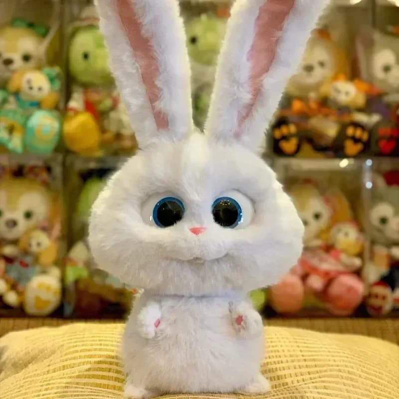 Peluche The Secret Life Of Pets, adorable lapin Snowball, jouet en coton, cadeau d'anniversaire, déc