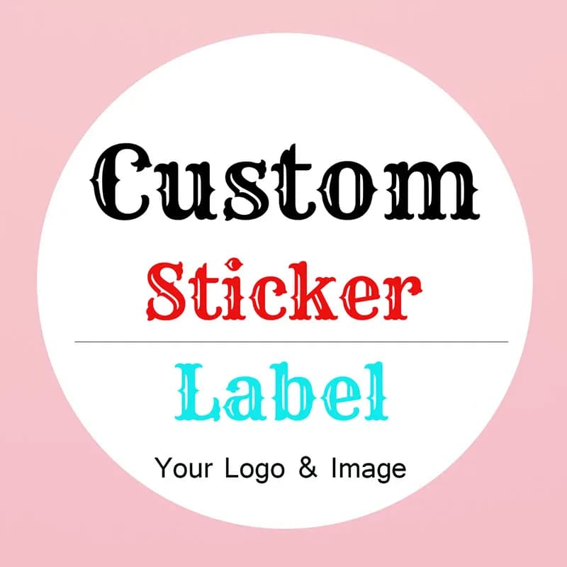 Autocollants personnalisés et Logo personnalisé, autocollants pour boîte cadeau d'anniversaire de ma
