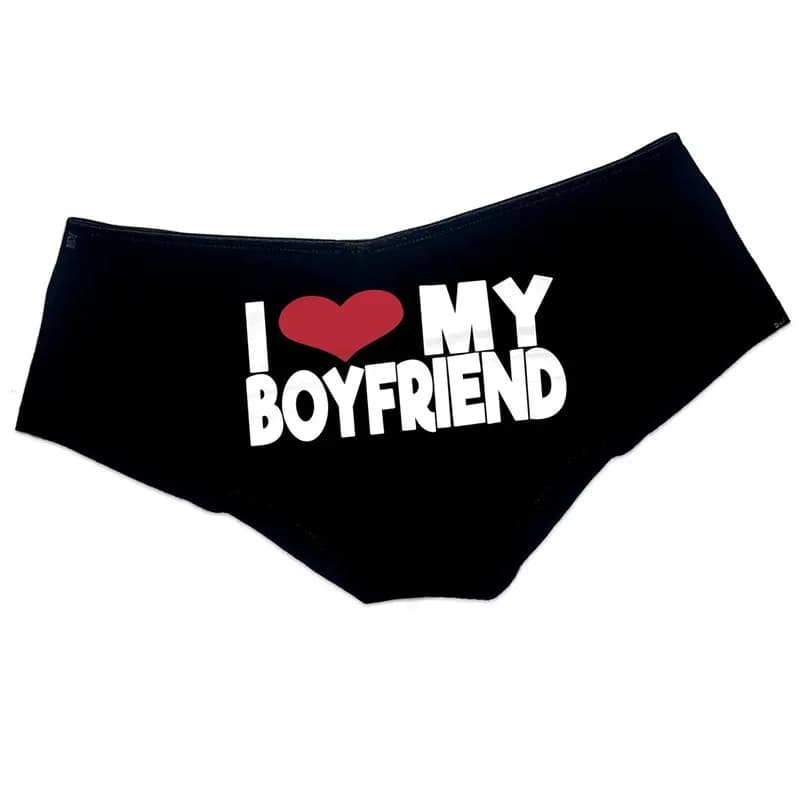Culotte I Love My Boyfriend, Leon's Day Workers, cadeau de Noël, anniversaire, nouvel an, petite ami