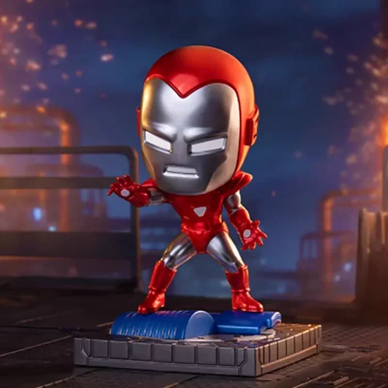 POP MART IRONMAN A JOURNEY THROUGH ARMORS Series Boîte Mystère Tendance Figurine d'Action Anime Boît
