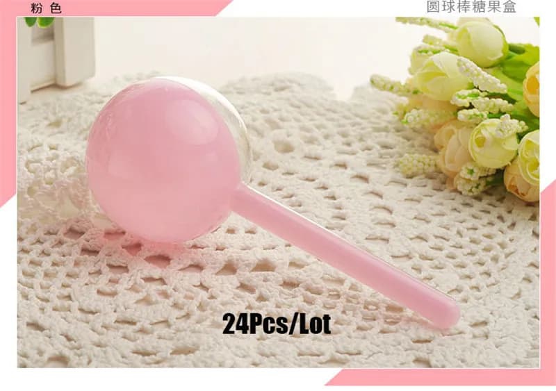 Coffrets cadeaux de mariage pour invités, boîte à bonbons en plastique, forme de sucette mignonne, b